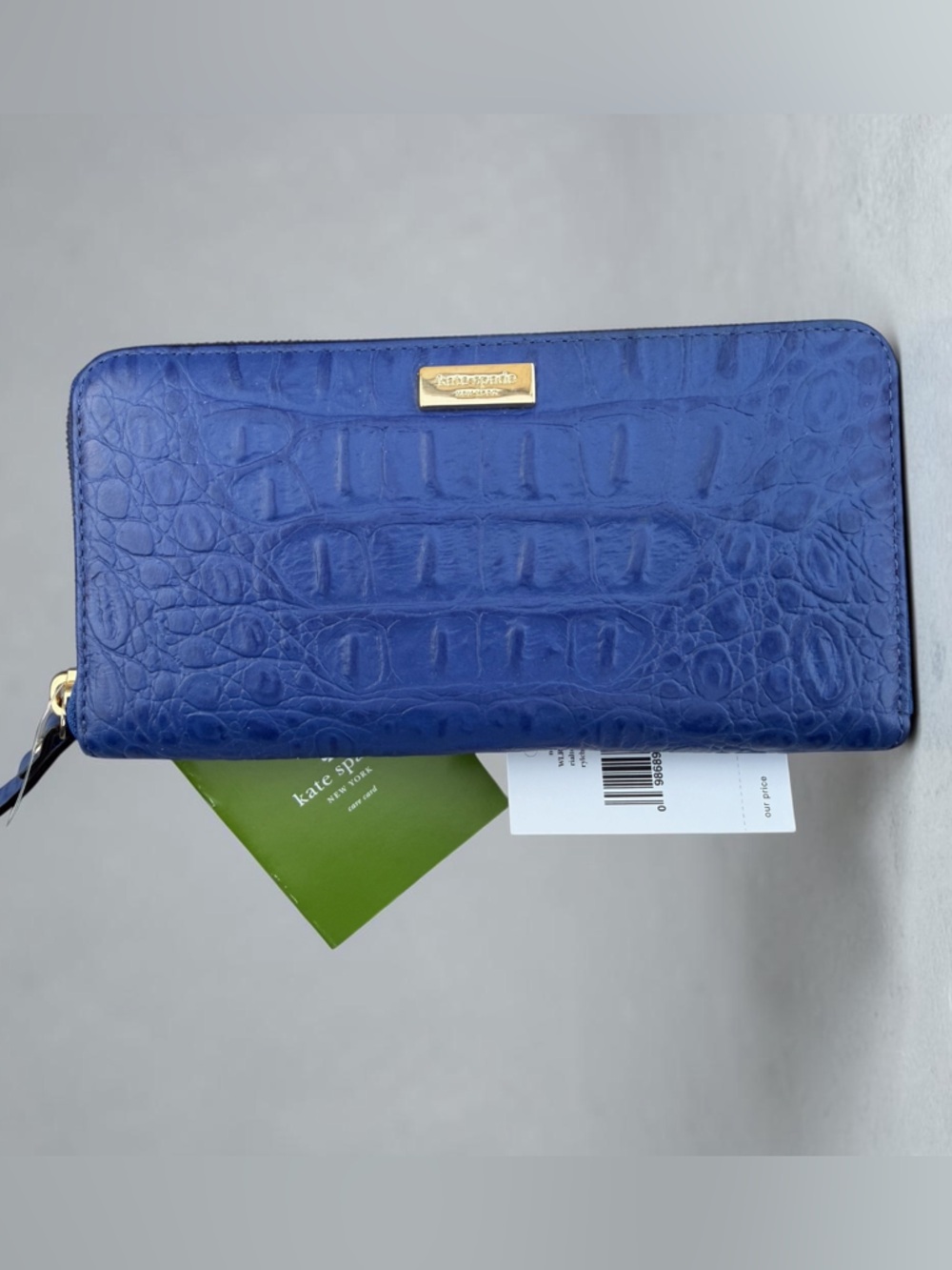 Kate Spade Neda Wallet Rialto Place Croco Embossed Wallet with Tags